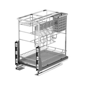 BỘ ĐỂ GIA VỊ CHAI LỌ INOX 304  SỢI FLAT BOSSEU