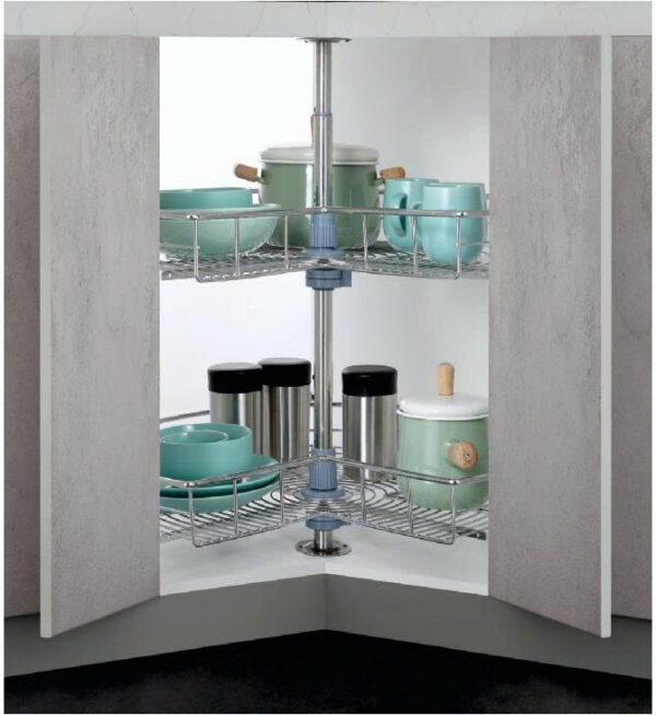 BỘ MÂM XOAY GÓC MỞ 3/4 INOX 304 BOSSEU