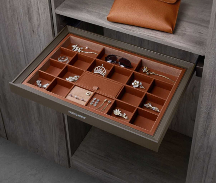 NGĂN KÉO ĐỂ TRANG SỨC HỢP KIM NHÔM BOSSEU