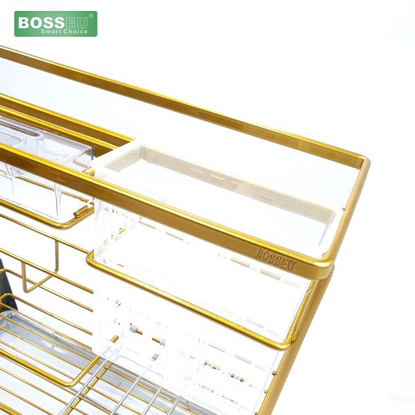 Giá dao thớt nan dẹt mạ Nano vàng BossEU BS301.200D