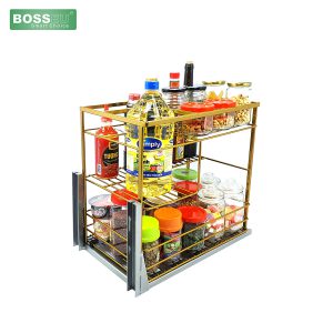 Giá gia vị nan dẹt mạ Nano vàng BOSSEU BS301.135G