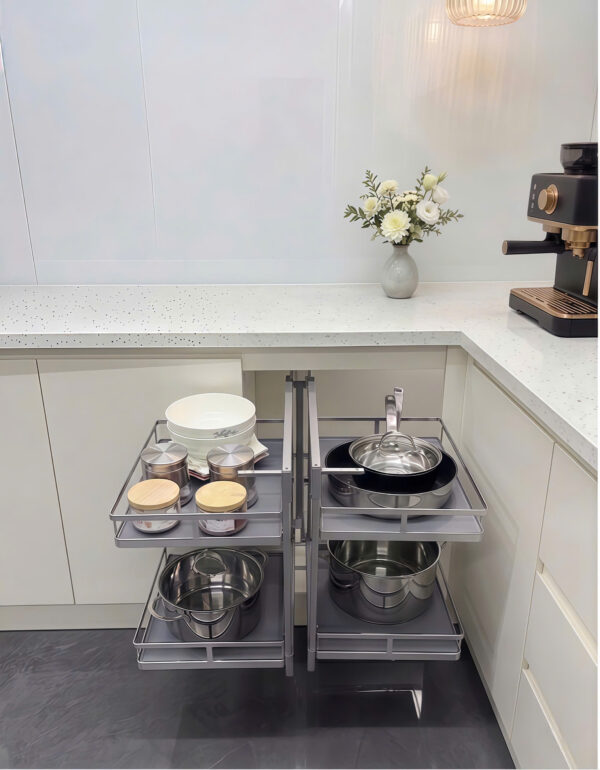 GIÁ GÓC MỞ TOÀN PHẦN INOX304 SỢI FLAT BOSSEU